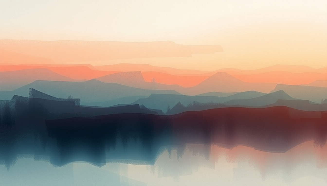 Fan-driven abstract illustration evoking the emotional arc of What Love Sounds Like by Raheem DeVaughn