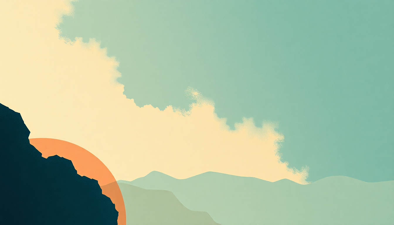 Fan-driven abstract illustration evoking the emotional arc of What's So Funny by Wednesday