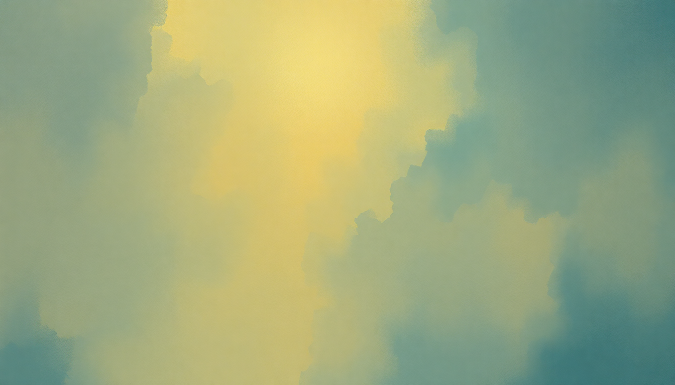 Fan-driven abstract illustration evoking the emotional arc of When Sunny Gets Blue by Kenny Burrell