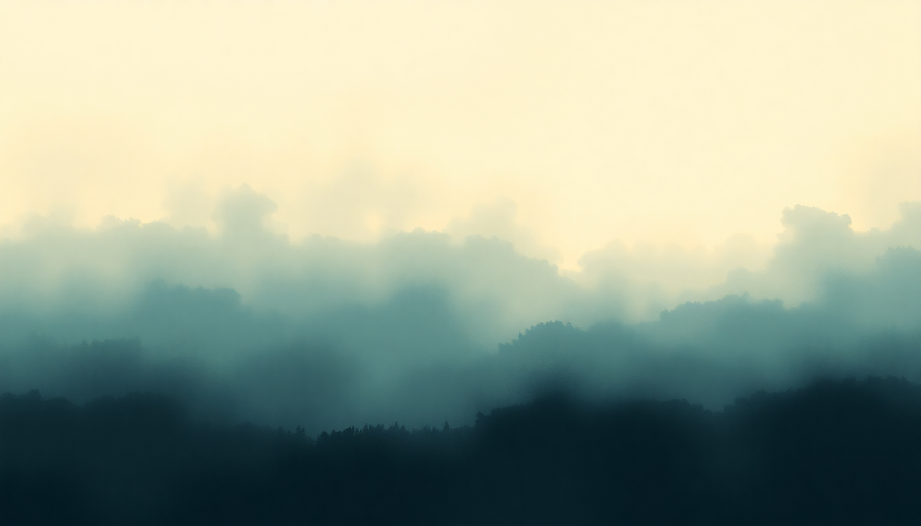 Fan-driven abstract illustration evoking the emotional arc of Whenever Kindness Fails by Robert Earl Keen