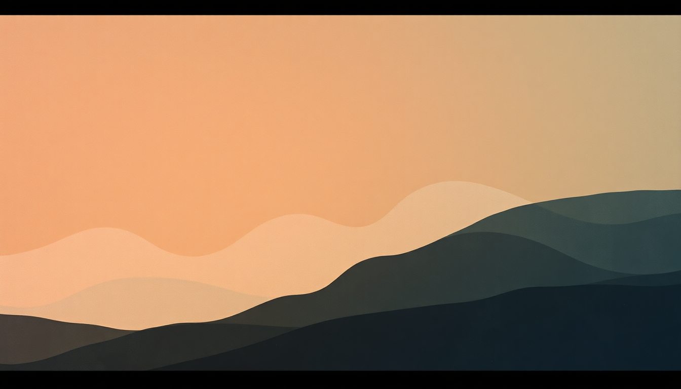 Fan-driven abstract illustration evoking the emotional arc of Where Do I Begin by The Chemical Brothers