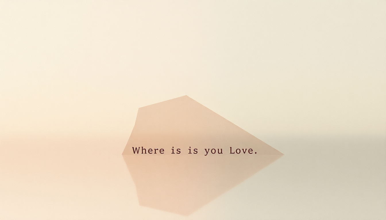 Fan-driven abstract illustration evoking the emotional arc of Where Is My Love by Cat Power