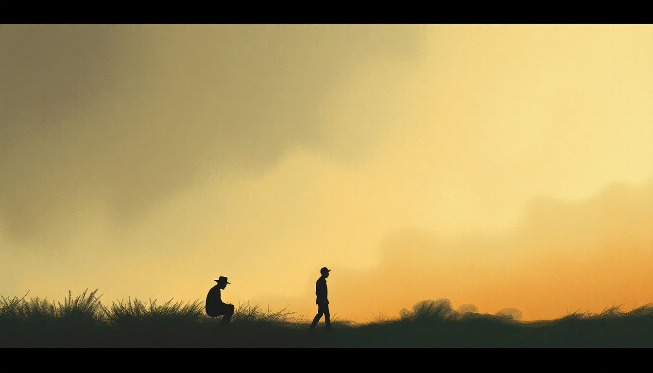 Fan-driven abstract illustration evoking the emotional arc of Where's the Playground Susie by Glen Campbell