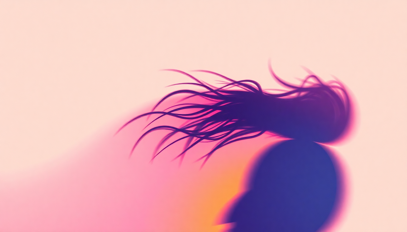 Fan-driven abstract illustration evoking the emotional arc of Whip It by Devo