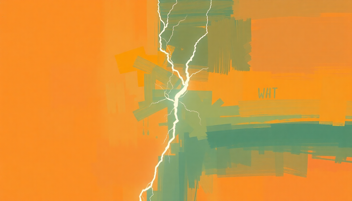 Fan-driven abstract illustration evoking the emotional arc of White Lightning by George Jones