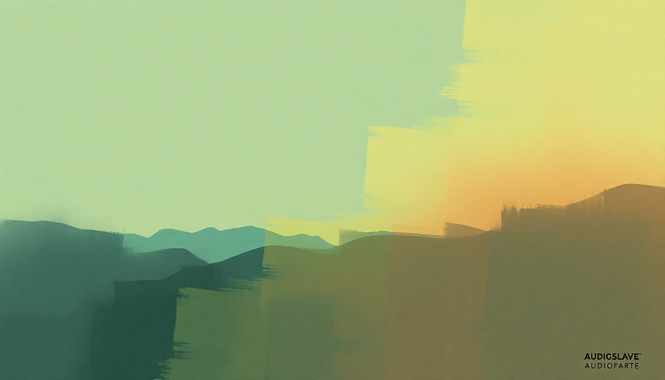 Fan-driven abstract illustration evoking the emotional arc of Wide Awake by Audioslave