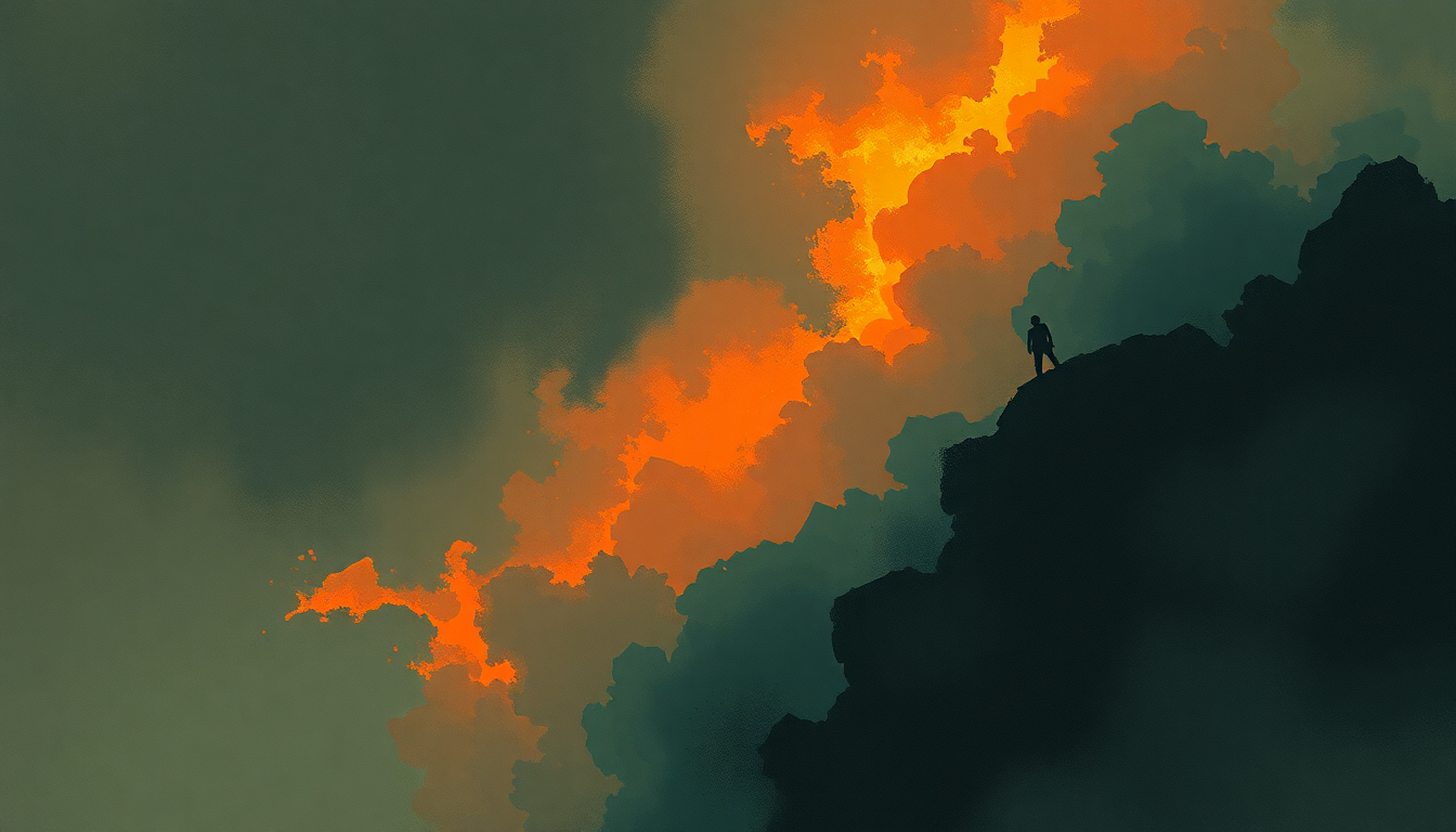 Fan-driven abstract illustration evoking the emotional arc of Wildest Dreams by Iron Maiden