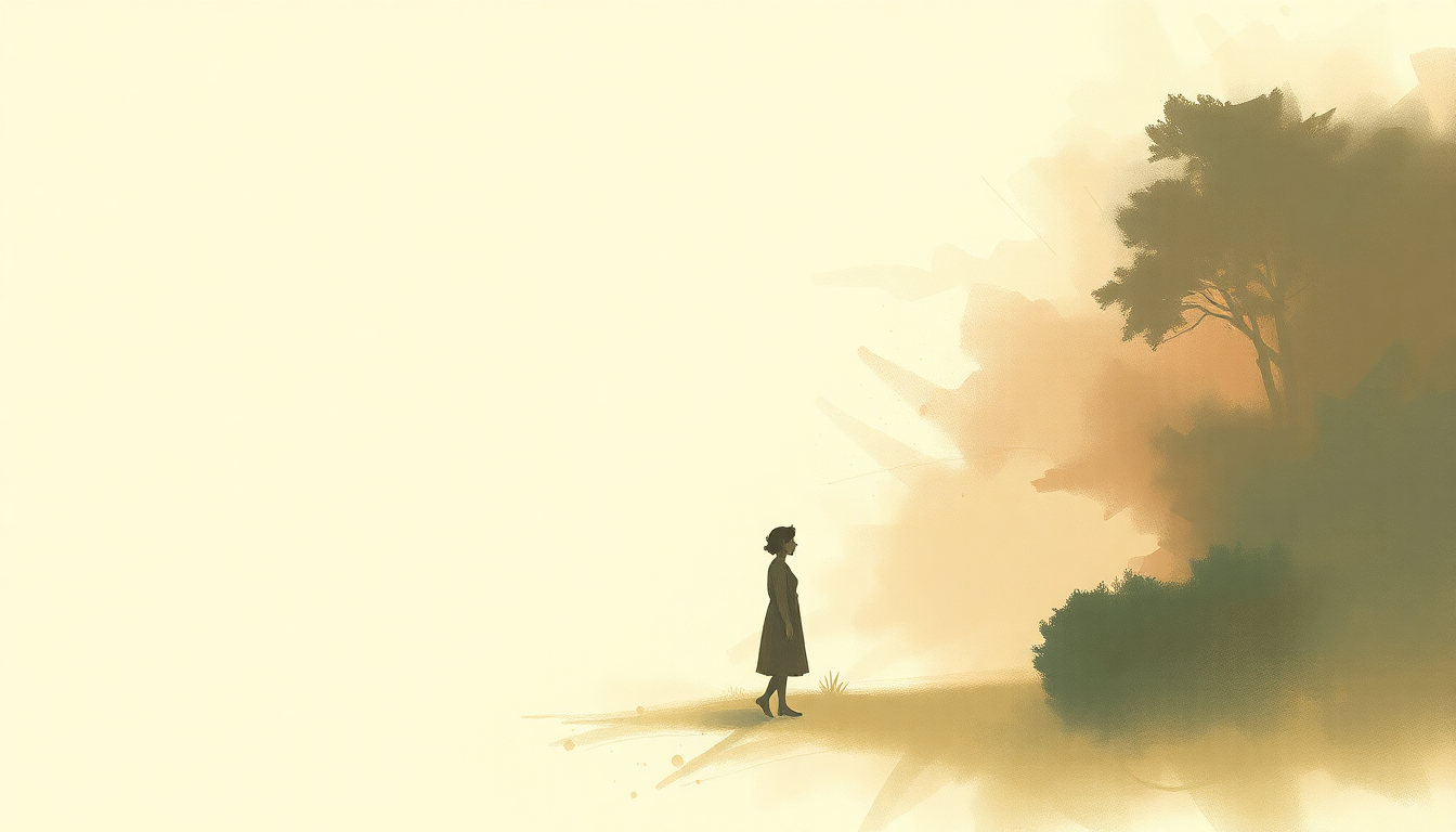 Fan-driven abstract illustration evoking the emotional arc of Won't You Be My Neighbor? by Fred Rogers