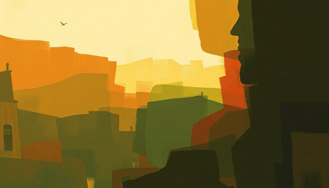 Fan-driven abstract illustration evoking the emotional arc of Witch Hunt by Art Blakey