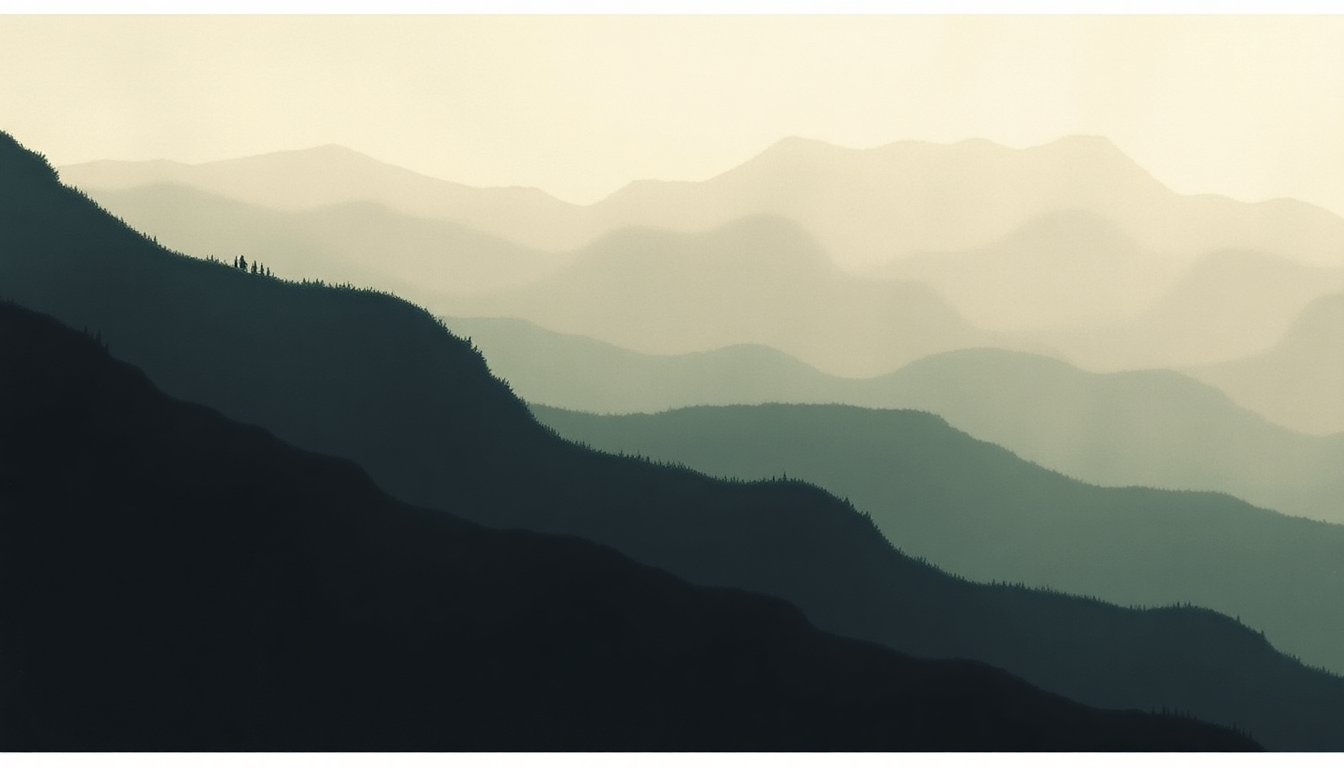 Fan-driven abstract illustration evoking the emotional arc of Wolves by Iron and Wine