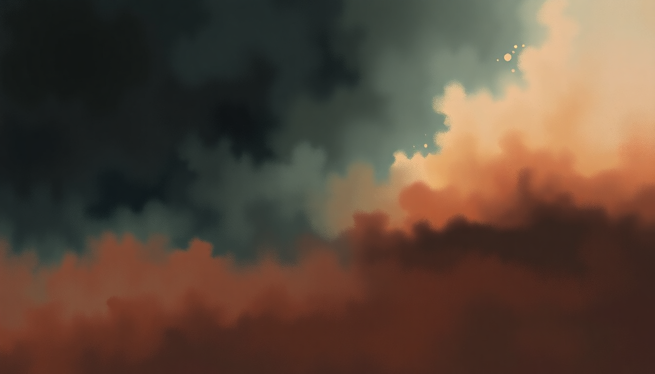 Fan-driven abstract illustration evoking the emotional arc of Word to God by Mastodon