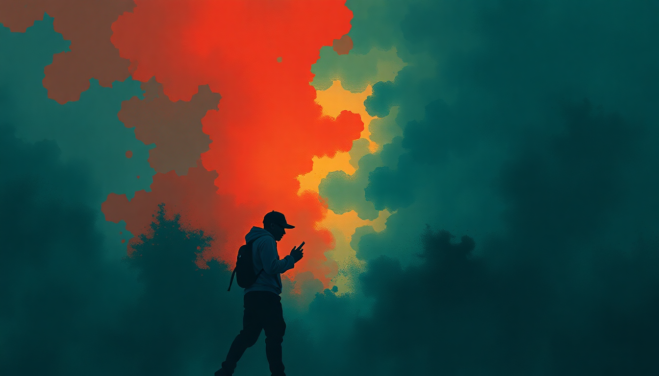 Fan-driven abstract illustration evoking the emotional arc of Wu-Tang Clan Ain't Nuthing ta Fuck Wit by Wu-Tang Clan