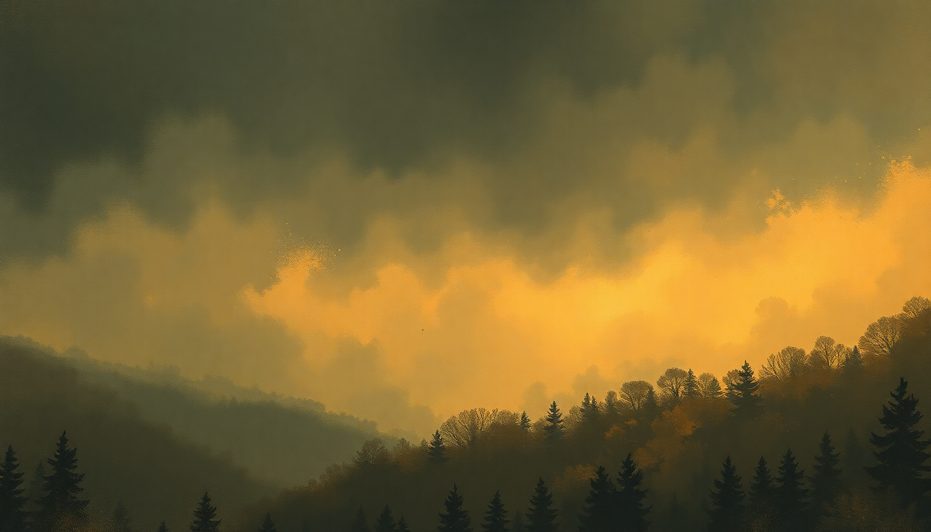 Fan-driven abstract illustration evoking the emotional arc of Wynona's Big Brown Beaver by Primus