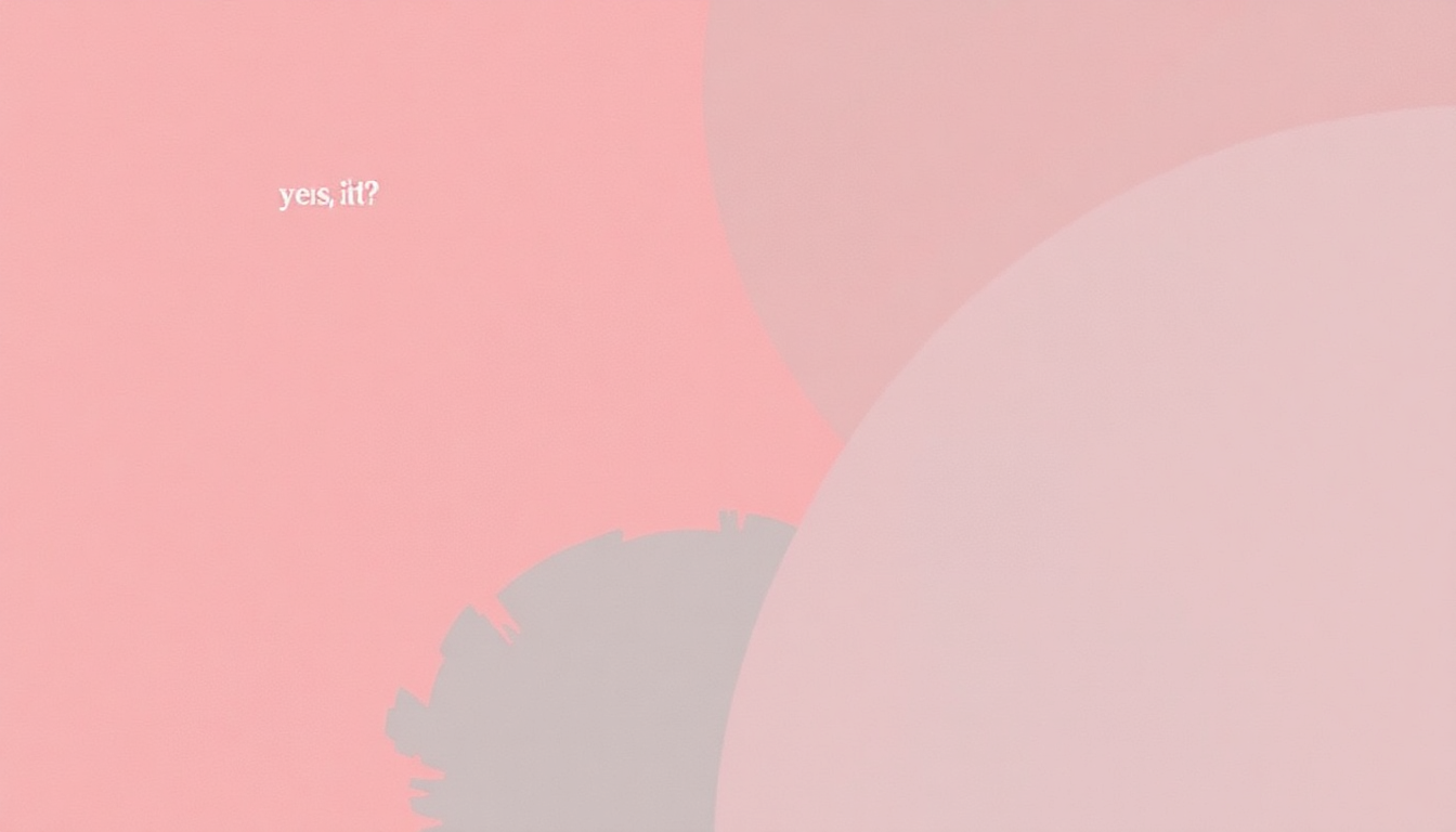 Fan-driven abstract illustration evoking the emotional arc of yes, and? by Ariana Grande