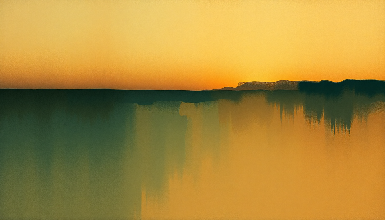 Fan-driven abstract illustration evoking the emotional arc of Yes or No by Wayne Shorter