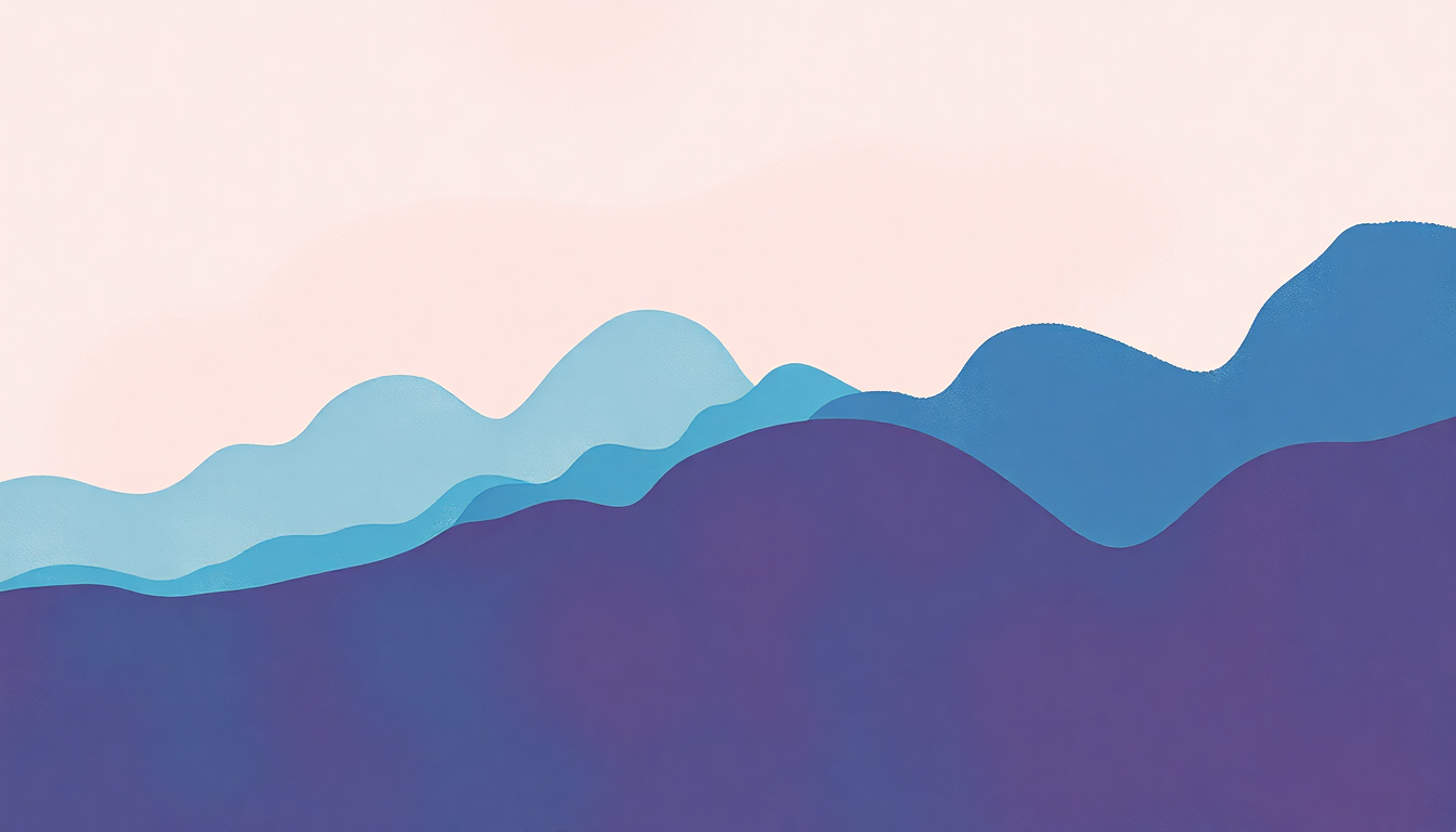 Fan-driven abstract illustration evoking the emotional arc of Yes or Yes by Twice