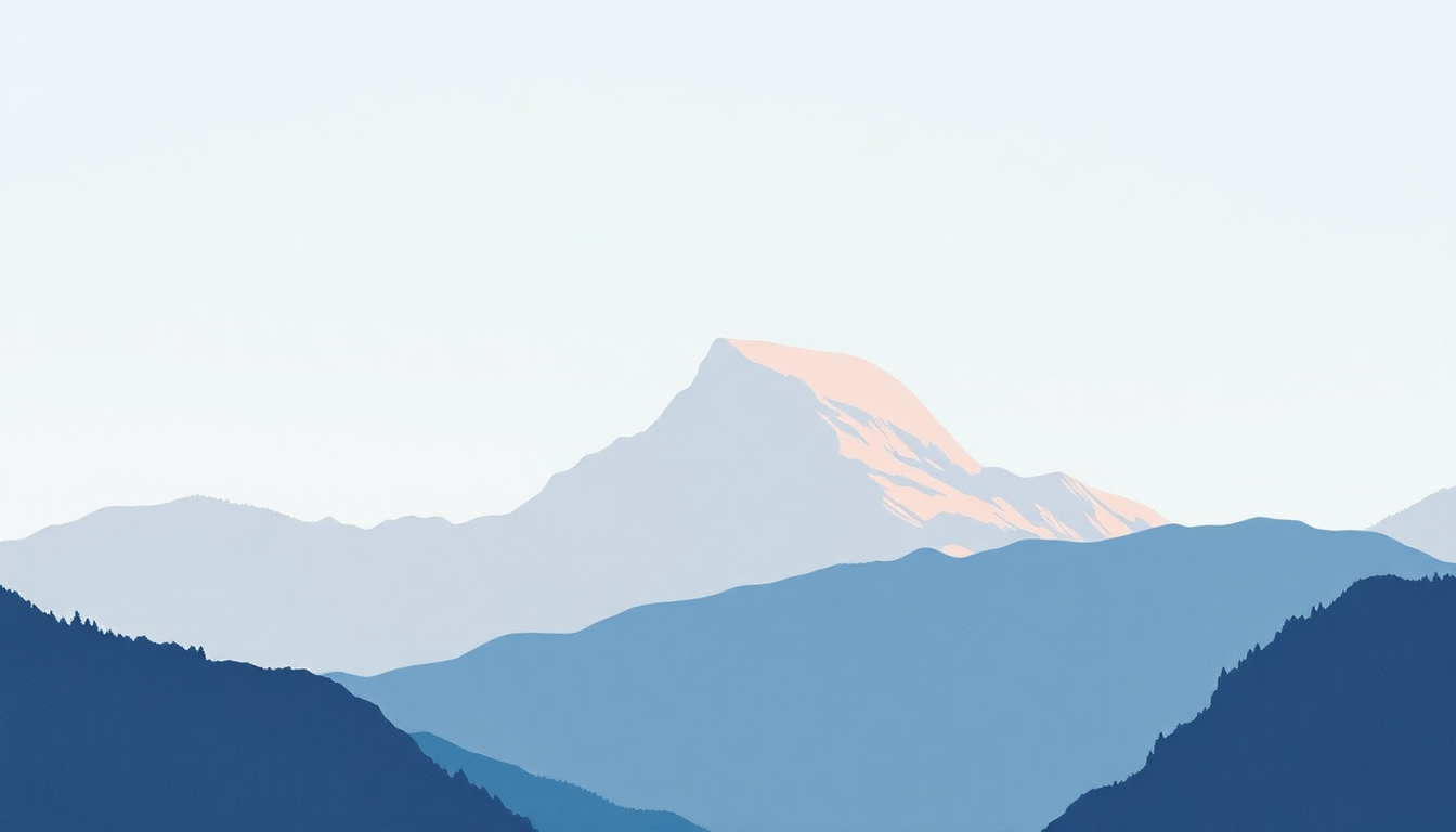 Fan-driven abstract illustration evoking the emotional arc of Yosemite by Travis Scott