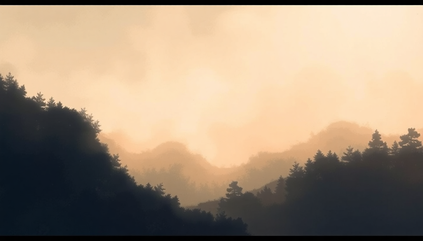 Fan-driven abstract illustration evoking the emotional arc of You Can Count on Me by Robert Earl Keen