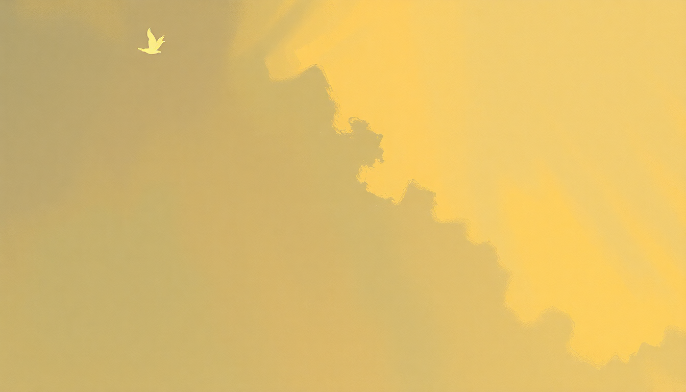 Fan-driven abstract illustration evoking the emotional arc of You Can Fly by Disney