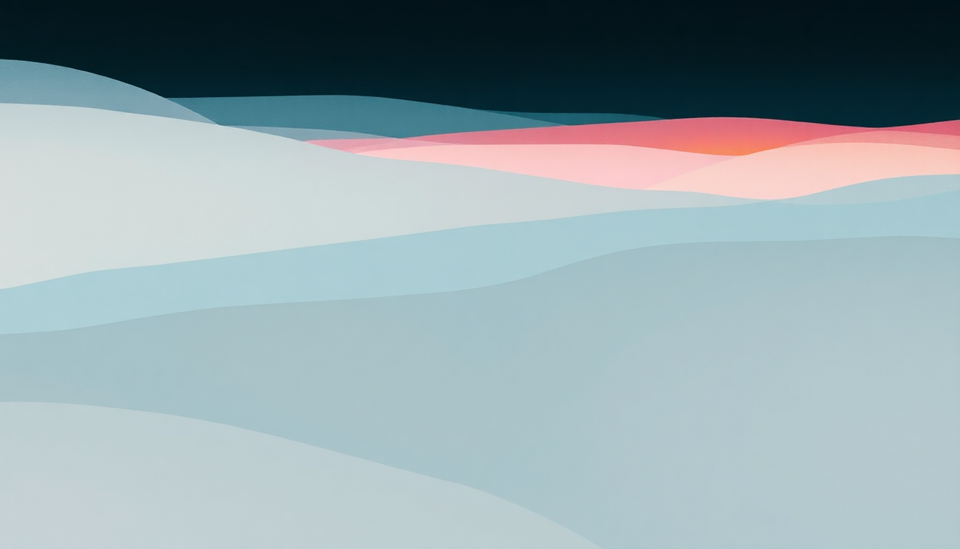 Fan-driven abstract illustration evoking the emotional arc of You by Nils Frahm