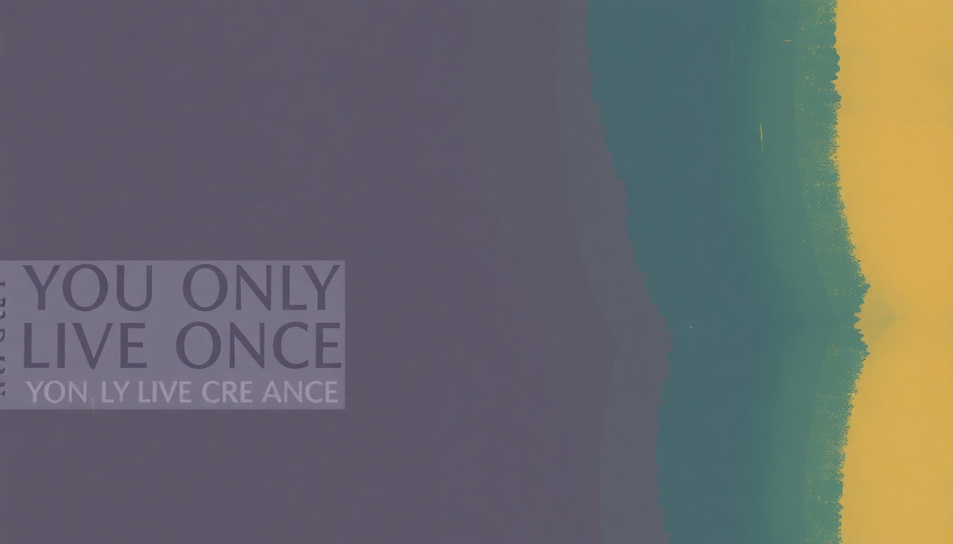 Fan-driven abstract illustration evoking the emotional arc of You Only Live Once by The Strokes