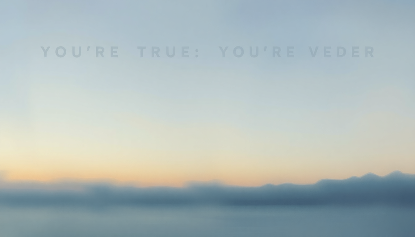 Fan-driven abstract illustration evoking the emotional arc of You're True by Eddie Vedder