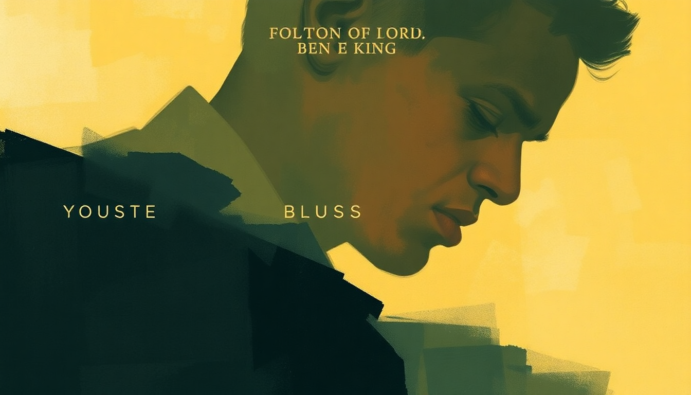 Fan-driven abstract illustration evoking the emotional arc of Young Boy Blues by Ben E King
