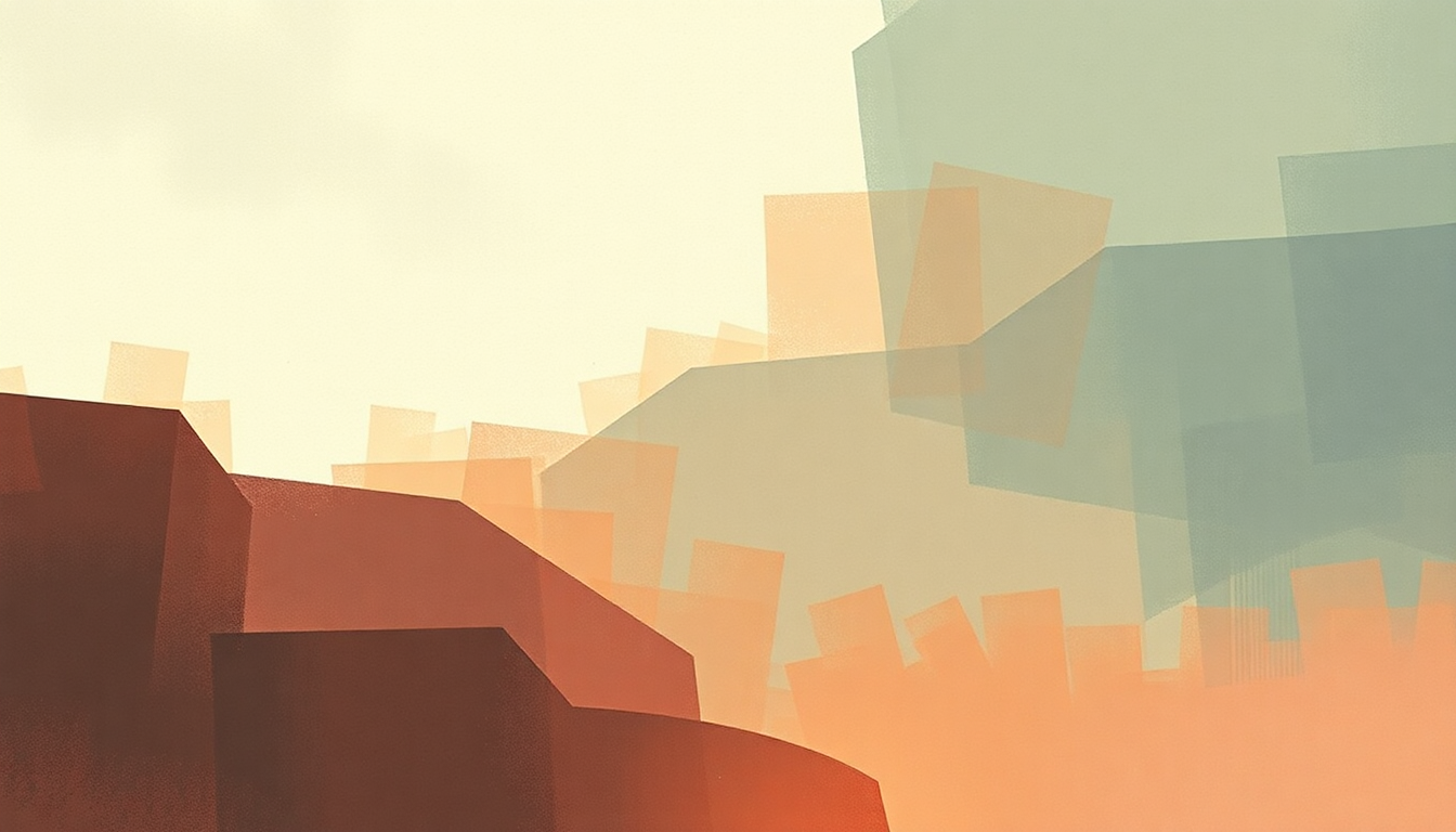 Fan-driven abstract illustration evoking the emotional arc of Your Life Is a Lie by MGMT