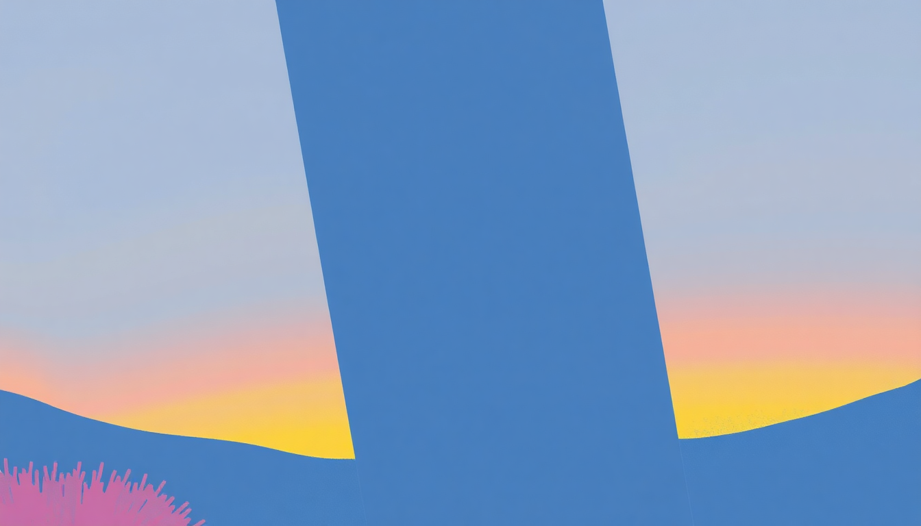 Fan-driven abstract illustration evoking the emotional arc of Z Y X by They Might Be Giants