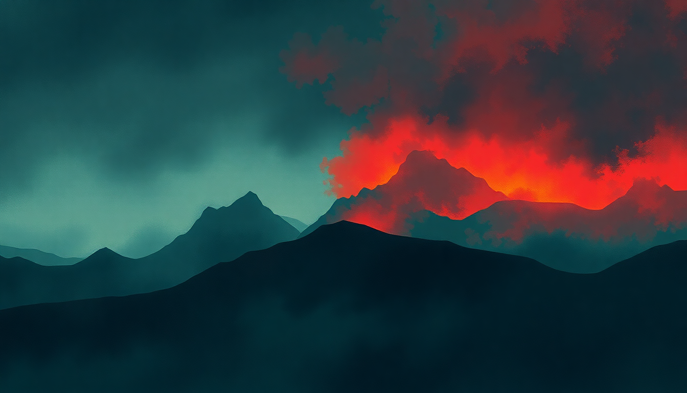 Fan-driven abstract illustration evoking the emotional arc of Zero the Hero by Black Sabbath